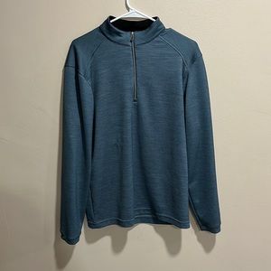 Blue Quarter Zip Sweater